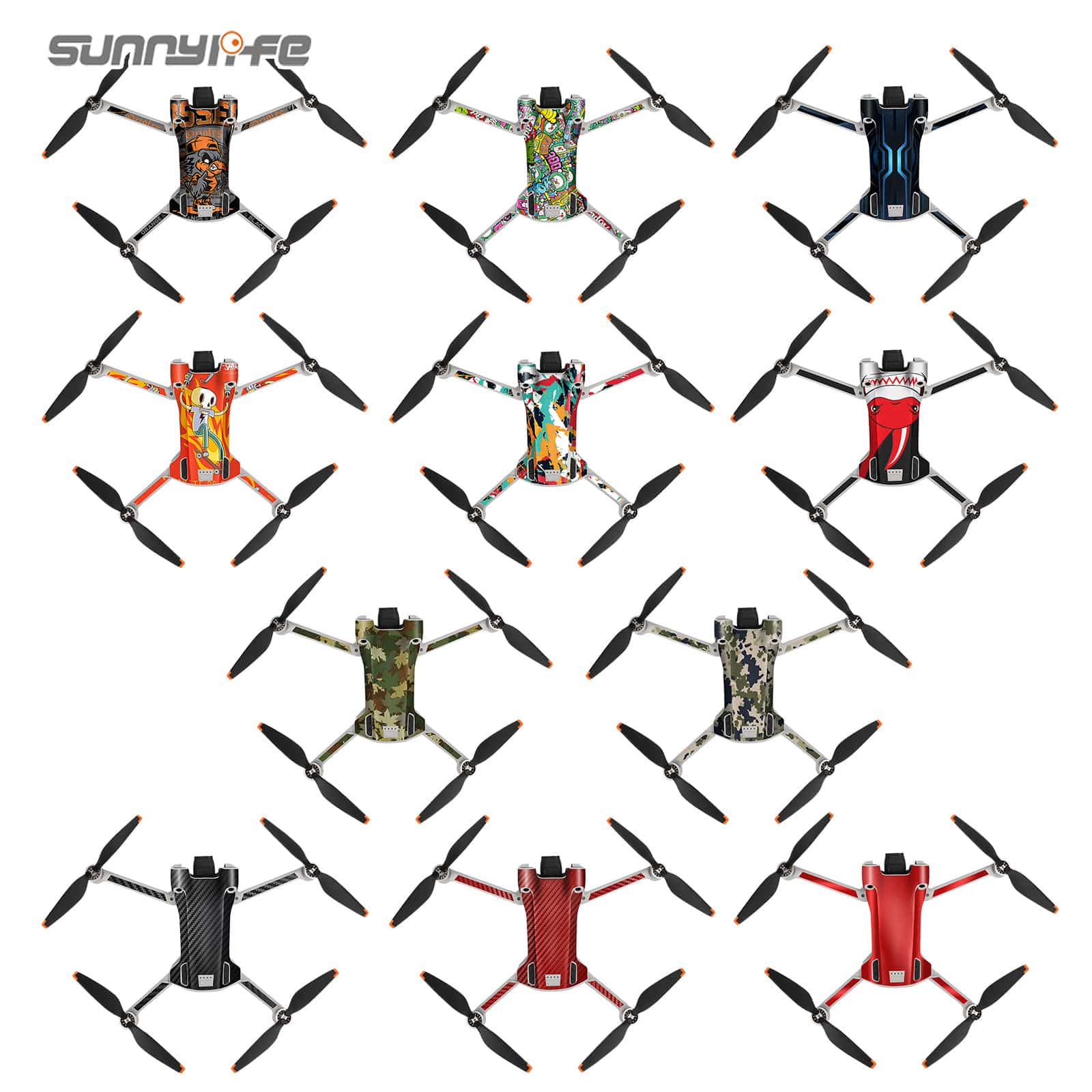 Sunnylife - Sticker set for DJI Mini 3 Pro with RC - Drone Parts