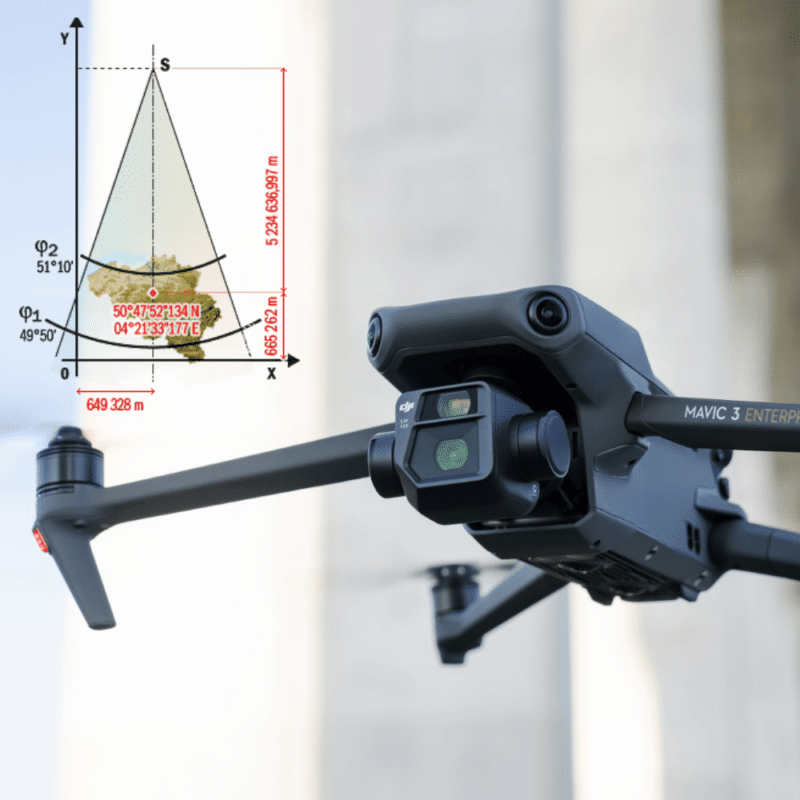 DJI Terra et le système Lambert 1972 Belge