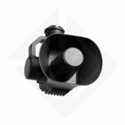 DJI black aerial camera with circular lens.