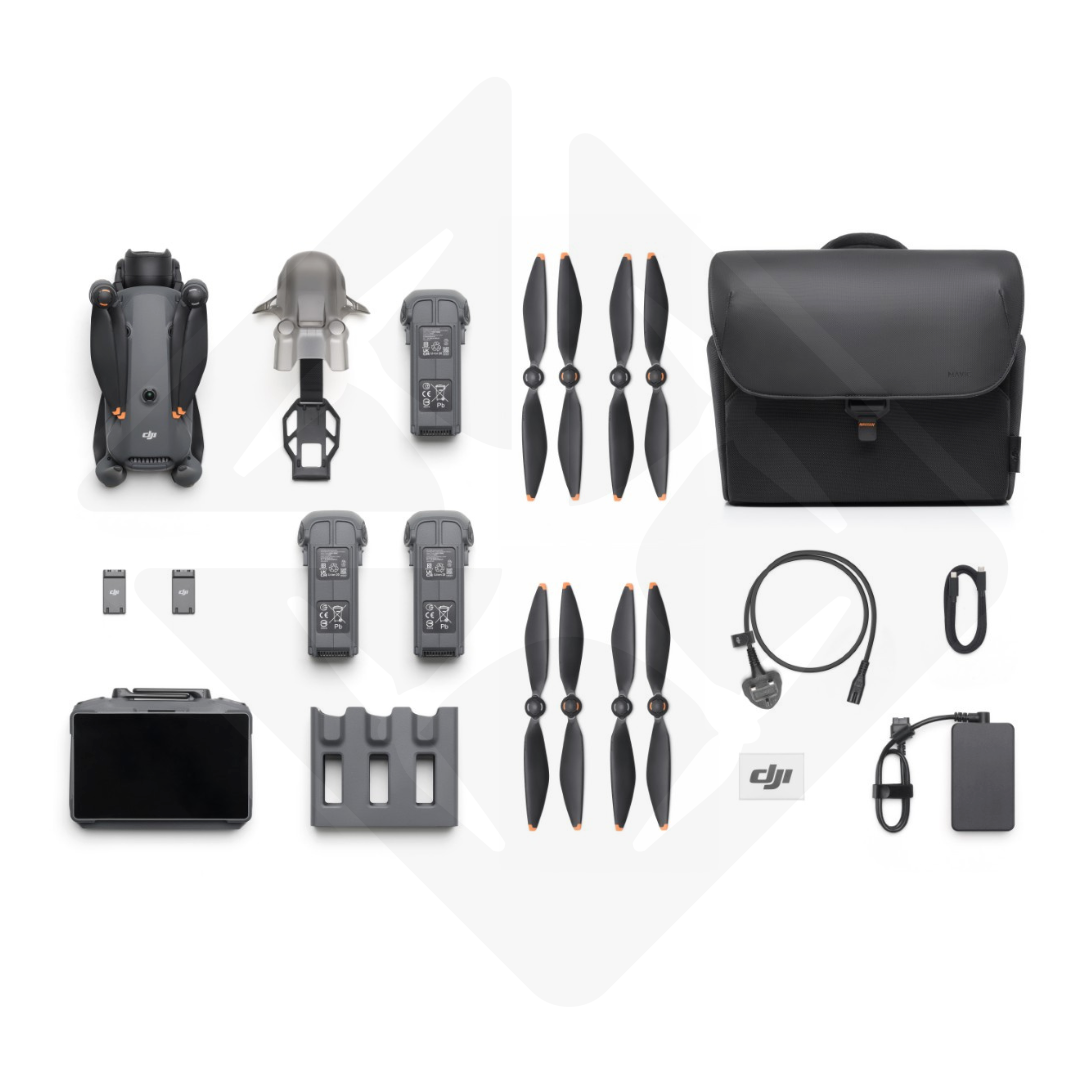 Komplettes Set mit Zubehör für DJI-Drohnen.