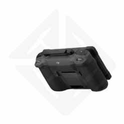 Schwarze Fernbedienung für DJI-Drohne, von hinten gesehen.