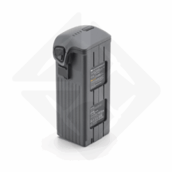 Grey drone battery in upright position.