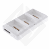 Chargeur de batterie quadruple blanc pour drones