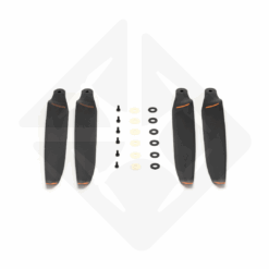 Drone Propeller Set with Black Accessories.