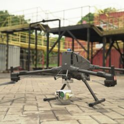 MetScan V1P onder een DJI-drone op een industriële site