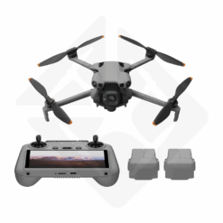 Drone with remote control and two extra batteries.