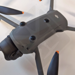 Vue de dessus d'un drone moderne, gris.