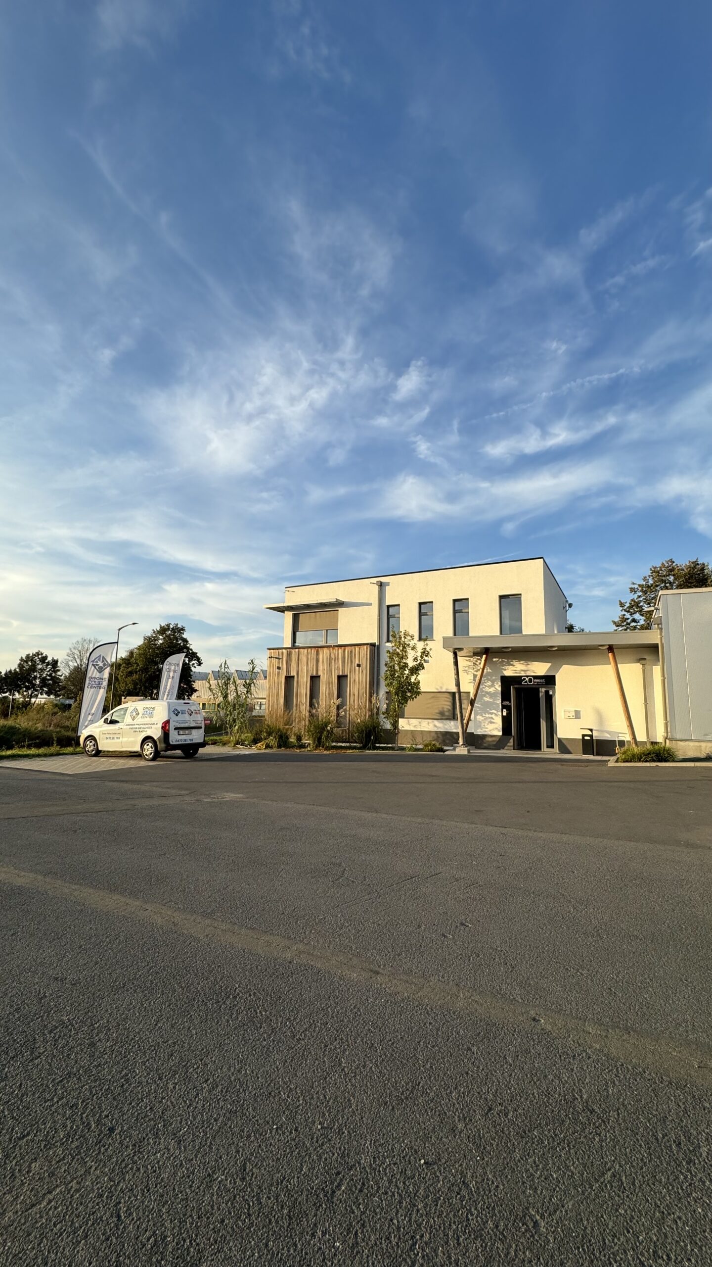 Modern building with blue sky