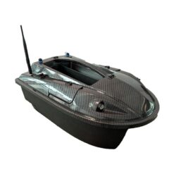 Bateau amorceur RC GPS avec sonar, vue de trois quarts